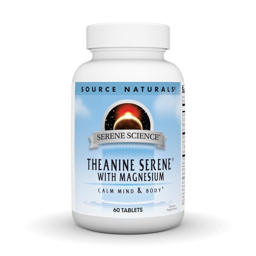 [BRSWIYQYO57AKG34] Source Naturals Serene Science L-Theanine with Magnesium and GABA - 60 Tablets