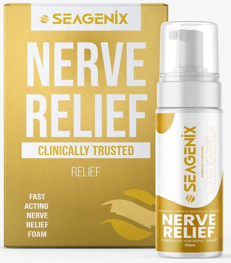[BRSRAZQ5B56QGYIU] Nerve Relief Muscle Foam - Nerve Spray Magnesium - Arnica - Boswellia - Menthol Formula - Nerve and Muscle Relief – Fast-Acting with Magnesium Sulfate - 150 ml - 1 Count