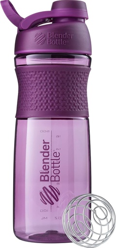 [BRSWGFIKCIMRE3I7] BlenderBottle SportMixer Shaker Bottle Perfect for Protein Shakes and Pre Workout, 28-Ounce, Plum
