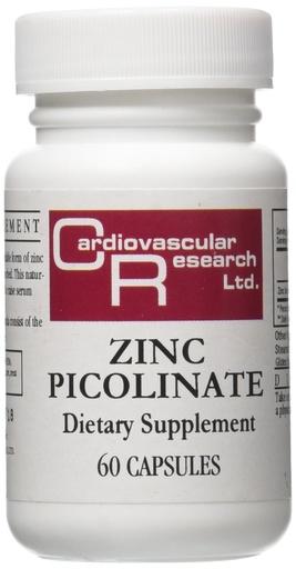 [BRSWIYTYO4GBE3Y5] Cardiovascular Research Zinc Picolinate Capsules, 60 Count