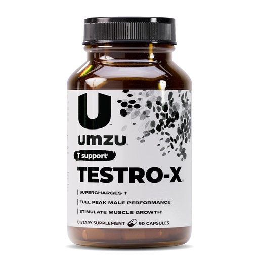 [BRSWKGYPBEMQMFTK] UMZU Testro-X Supplement for Men – 90 Capsules for 30 Day Supply – Supports Energy, Focus, Strength & Muscle Recovery – with Ashwagandha & Zinc – Natural Men’s Wellness Support Formula