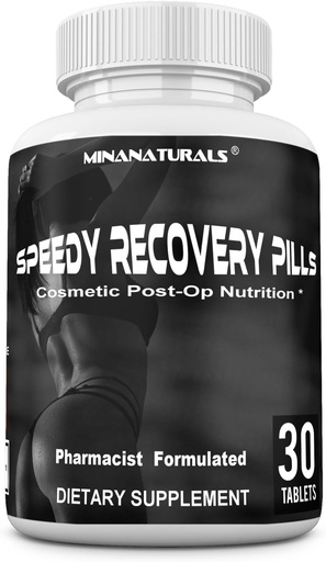 [BRSRAAYEOYJRODQ2] Speedy Recovery Pills Post-OP Recovery Supplement. Scar Support Vitamins. Promotes Collagen and Fast Wound Healing. Specially Formulated for Post op Cosmetic Surgeries. 30 Tablets