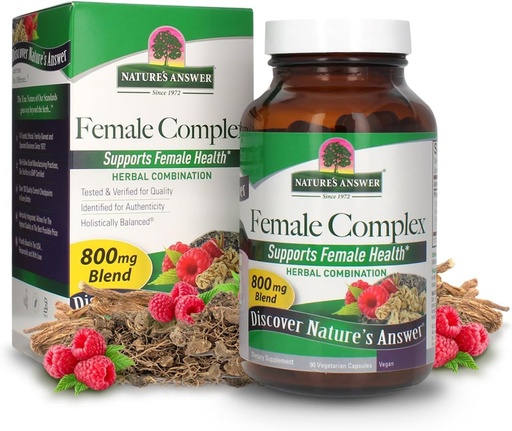 [BRSWIYT3BEHA43DE] Nature's Answer Female Complex | High Strength Dietary Supplement | Vegetarian & Vegan (90 Capsules)