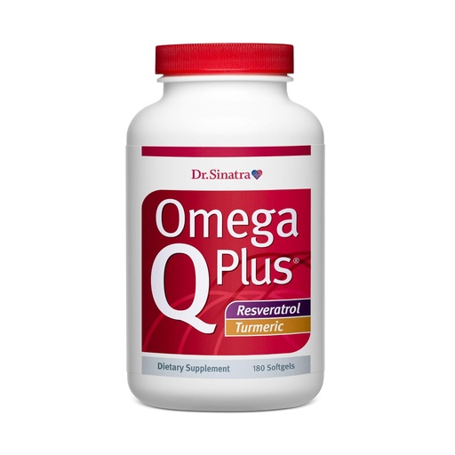 [BRSWGBARAF5G2CI6] Dr. Sinatra Omega Q Plus Resveratrol and Turmeric - Omega-3 Supplement with CoQ10 Support for Healthy Blood Flow and Healthy Inflammatory Response (90 Day Supply)
