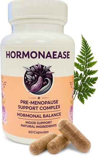 [BRSRAHALCJ6A2YI2] HormonaEase Women’s Wellness Supplement – Vegan Hormonal Balance, Mood & Energy Support med Maca Root & Dong Quai
