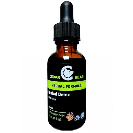[BRSRM2Q5AUOREADA] Cedar Bear - Herbal Detox a Liquid Herbal Supplement That is a Deep Detox Cleansing That Helps Clear Organs and Tissues of Environmental Toxins 1 Fl Oz