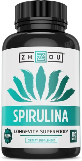 [BRSWKFD5O5YW2G36] ZHOU Spirulina : 33: Tab, (Btl-Plastic) 180ct