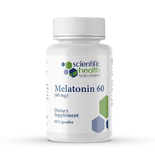 [BRSW2EA2O4IBEYDO] Melatonin 60mg | High Dosage Melatonin in Easy-to-Swallow Capsules | Vegan, Non-GMO & Gluten-Free | US-Made Extra Strength (Single)