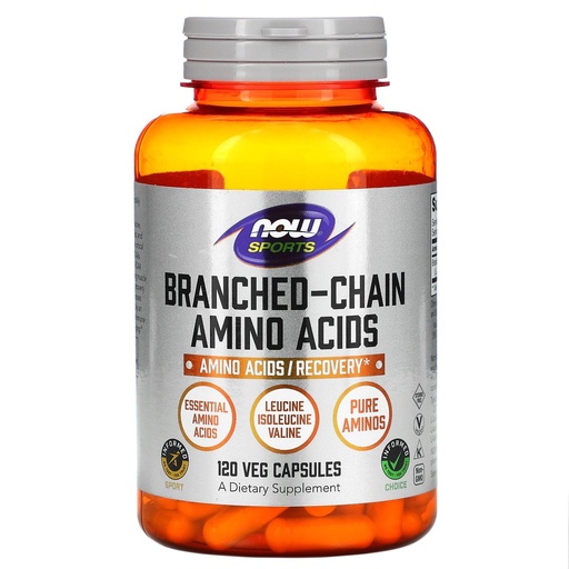 [BRSWI237B4IRCCTC] NOW Foods Branch-Chain Amino (BCAA) 800mg, 120 Capsules