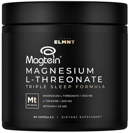 [BRSROEDROACRA3Q2] Triple Sleep Magnesium L-Threonate w. Apigenin, Theanine & Magtein Magnesium L Threonate - High Absorption Magnesium Supplement Capsules for Men and Women Magnesium Powder Pills