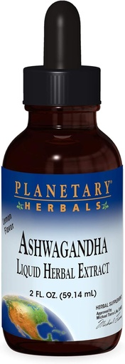 [BRSWIZQRPMABC3DE] Planetary Herbals Ashwaganda Herbal Extract Liquid, Lemon Flavored, 2 Fluid Ounce