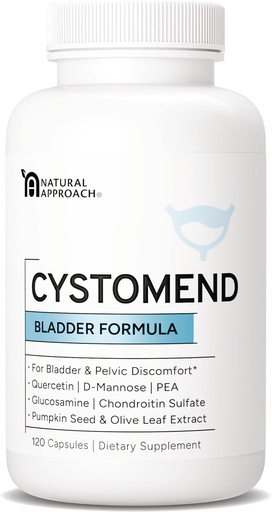 [BRSROBAFOUHQ4F3A] Bladder & Pelvic Discomfort Formula - Supports Less Flares & Urgency* - Premium Supplement for Bladder & Urinary Health - USA Manufactured & Third-Party Tested - 120 Capsules