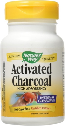 [BRSWIYYMOJ4WMDTM] Nature's Way Activated Charcoal; 560 mg Charcoal per serving; 100 Capsules