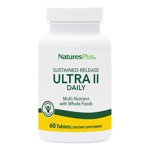 [BRSWIYTYO4AGADIZ] NaturesPlus Ultra II Daily - 60 Tablets - Multivitamin with Whole Foods for Overall Well-Being - Supports Energy & Immune Health - Sustained Release - 60 Servings