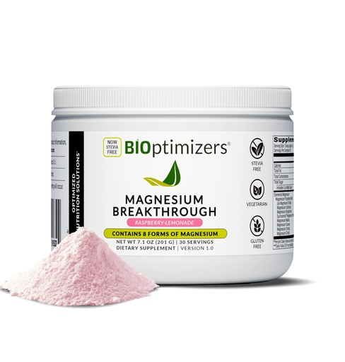 [BRSROZYDCEIA43DG] BIOptimizers Magnesium Breakthrough Drink - 8 Forms of Magnesium, Electrolytes, Sleep Health, Stress, Muscle Recovery, Heart Support | Glycinate, Citrate, Malate- Raspberry Lemon