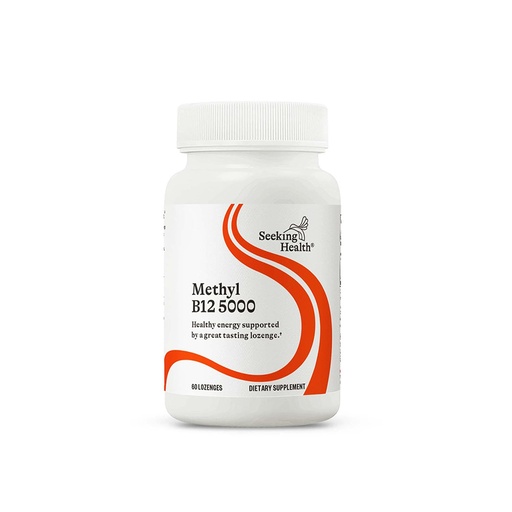 [BRSWIEYHAIBRKHAZ] Seeking Health Methyl B12 5000, 5000 mcg B12 as Adenosylcobalamin and Methylcobalamin, Potent Formula Supports Healthy Metabolism, Methylation, Cognitive Health, Vegan and Vegetarian (60 lozenges)*