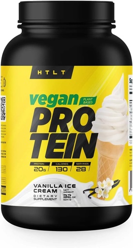 [BRSRMC32PNYBQD3P] Vegan Protein by HTLT | Plant Based Protein Powder | Pea & Rice Protein Powder Blend | for High-Protein Shakes and Baked Treats, (Vanilla Ice Cream)