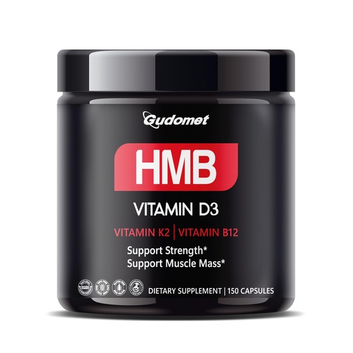 [BRSRAHYPOB4AE3LK] HMB with D3, K2 & B12 – Muscle Health Support Supplement – 150 Capsules