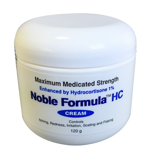 [BRSWIZ3ZPN6BGEAV] Noble Formula 1% Hydrocortisone Cream with .25% Pyrithione Zinc (Znp), 4 oz
