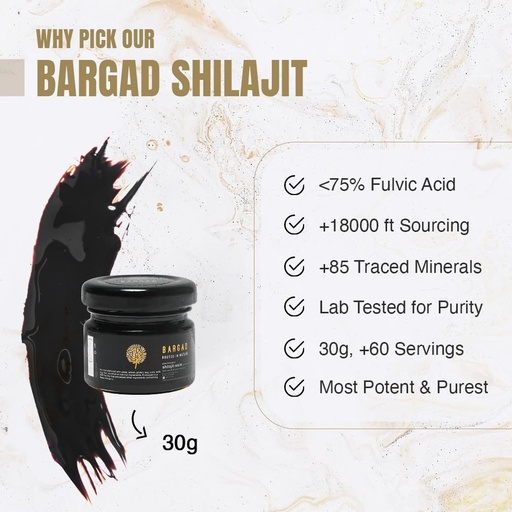 [BRSRAAI2DECGOAL7] Himalayan Shilajit Resin for Women | 100% Pure, Gold Grade & Lab Tested | Boosts Energy, Immunity & Vitality with Fulvic Acid & 85+ Minerals | 30g of Premium Wellness