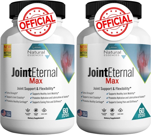 [BRSRAAL7AUNQMDLZ] Joint Eternal Max Natural Essences Natural Joint Support Supplement, 60 Capsules 20 Days Supply, Gluten Free, Sugar Free, Non-GMO, Made in USA (2)
