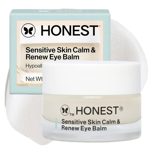 [BRSW2GIFA57BUETB] Honest Beauty Sensitive Skin Calm + Renew Eye Balm | Moisturizing + Firming | Hypoallergenic, Fragrance Free, Vegan | 0.5 oz