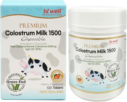 [BRSWEC3YAQJQ2DLJ] Hello Well Premium Grass- Fed Colostrum1500 120Tablets (1)