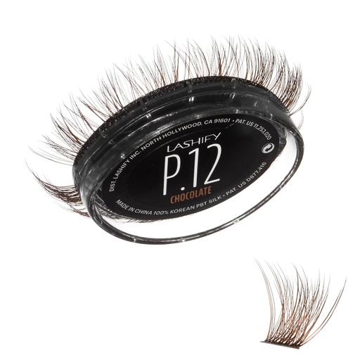 [BRSROBQCDN7BUHY2] Lashify Plushy 12mm Gossamer Lashes in Chocolate Color, Easy DIY False Lashes for a Voluminous Yet Still Natural Look