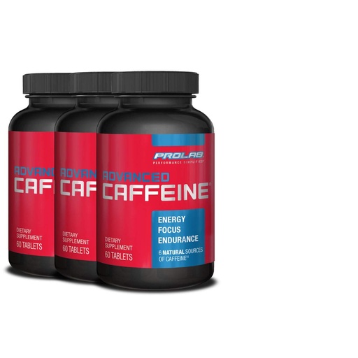 [BRSWYAL5PMAQECY2] ProLab Caffeine 200mg, Green Tea Extract, Energy & Focus (60 Tabs, 3 Pack)