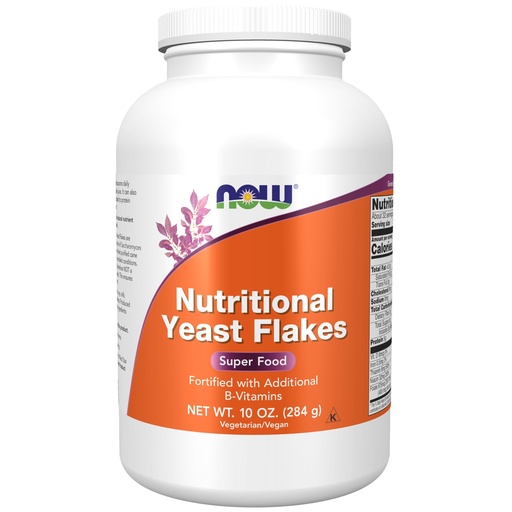 [BRSWIYQEAQNWKFY3] NOW Foods Supplements, Nutritional Yeast Flakes, Fortified with Additional B-Vitamins, Super Food, 10-Ounce