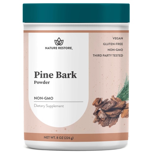 [BRSWKZYDCQIGAC3E] Nature Restore Pine Bark Extract Powder (8 oz). Standardized to 95% Proanthocyanidins (OPC) Antioxidant for Circulation, Nitric Oxide Boost and Joint Support