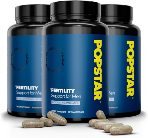 [BRSROBQZOEBAYH35] Suplemento de Fertilidad para Hombres - Doctor Formulado - Hecho en EE.UU. - Vitaminas Prenatales para Hombre - Suplementos de Fertilidad Hombre - Booster - Conde & Activador de Motilidad - 90 cápsulas Vegan (3 Mes de Suministro)