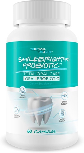 [BRSRAZQHCQFGC3A7] Smile Bright Pro - Our Best Total Oral Care Oral Probiotic - Oral Probiotics for Mouth Bad Breath - Gum Health Probiotics for Teeth Probiotic - Oral Probiotics for Dry Mouth Oral Health Probiotics