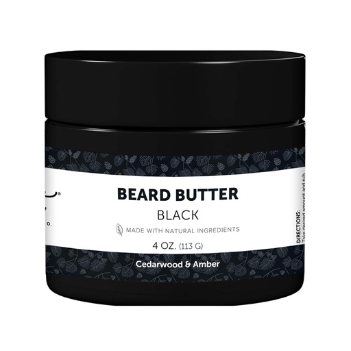[BRSRAA33OZ6BOFLH] Detroit Grooming Co. Butter de barba para hombres ← Softens, Thickens & hidratos con aceite de girasol " Mantequilla de mandioca  durable Black Scent, 4oz