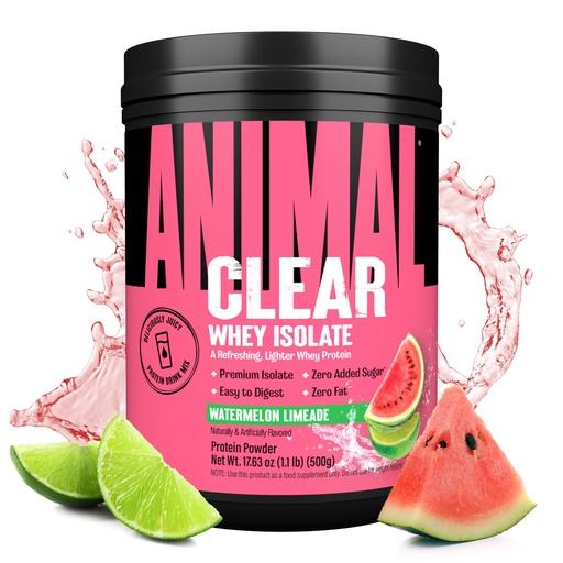 [BRSROAIEOZYQKCT6] Clear Whey Isolate Protein Powder - Easy to Digest and Mix, 5g BCAA, Deliciously Juicy, Refreshing Anytime Drink for Men and Women, Watermelon Limeade 500g (20 Servings)