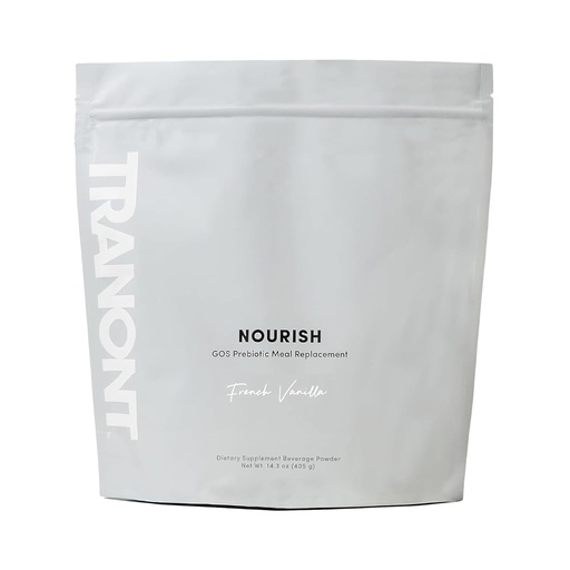 [BRSROCD6BUCAAADU] Tranont Nourish French Vanilla | 14.3oz | Superfood & Protein Powder Mix for Healthy Skin, Digestion, and Energy | Plant Based Meal Replacement Shake with Vitamins, Minerals, & Prebiotics