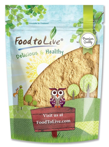 [BRSWYFD5A4FGAH3A] Food to Live Gul Maca Powder, 8 Ounces - Raw Ground Maca Root, Vegan, Kosher, Keto, Non- Gelatinized, Bulk, Rich in Vitamin C