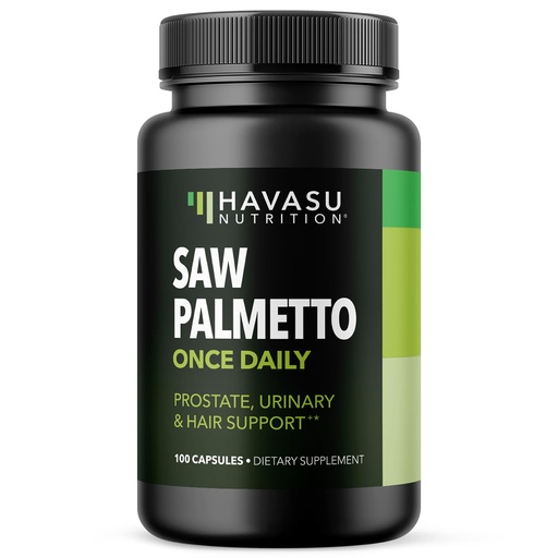 [BRSWKHQYCMJWYG36] Saw Palmetto for Men Prostate Health Supplement to Promote Urinary Tract Function - 500mg Per Serving - 100 Count - DHT Blocker Hair Vitamin - Vegan, Non-GMO Capsules, Over 3 Month Supply