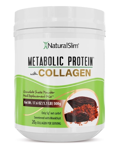 [BRSROEL2OYFQ4FL2] Metabolic Protein Powder with Collagen, Chocolate whey protein powder shake, Hydrolyzed Collagen with L-Glutamine for Digestion, Skin, Joints & Muscle, Low Carb Meal Replacement, 17.06 oz