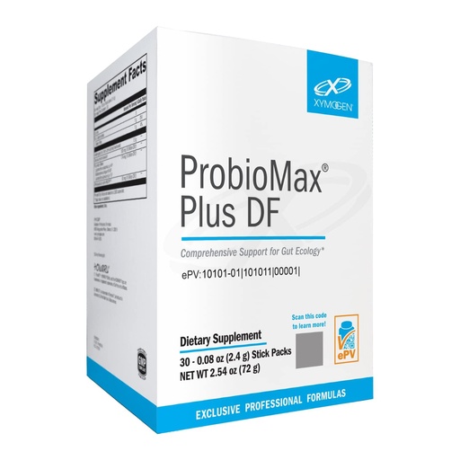 [BRSRMGQTCUCRUFDP] XYMOGEN ProbioMax Plus 40B - 40 Billion CFU Probiotic Powder for Digestive Health Support* - Saccharomyces boulardii - Vegetarian, Non-GMO & Gluten-Free - 30 Stick Packs