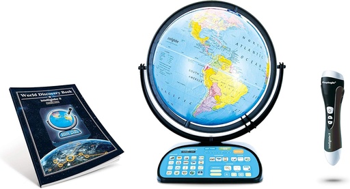 [BRSWKHYNC4BRADY2] Replogle Globe For Children Interactive 12 Inch Talking World Globe With Stand,Learning Educational Toy4Kids For Classroom Kids Ages 4-8 & Decor