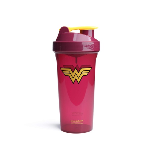 [BRSWYCQKOAIRQETD] Smartshake Lite Justice League Protein Shaker Bottle 800ml – DC Comics Water Bottle, Leakproof BPA Free Gym Shaker Bottle for Protein Shakes And Protein Powder - Wonder Women Logo