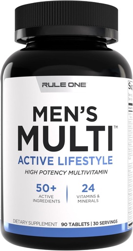 [BRSRAGI5OUCWYCQV] กฎ 1 Men's Multiples - Men's Daily Entertainals, Super Foods, Digestive Enzymes, Amino Colidents, & Antooidants for views and Wellness (90 Tablets, 30 วัน)