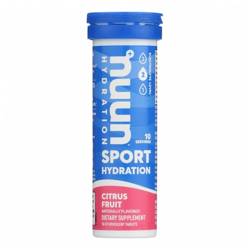 [BRSWKHDYOUAR6FDE] Nuun Active Citrus Fruit Electrolyte Enhanced Drink Tablets (6-Pack of 10)