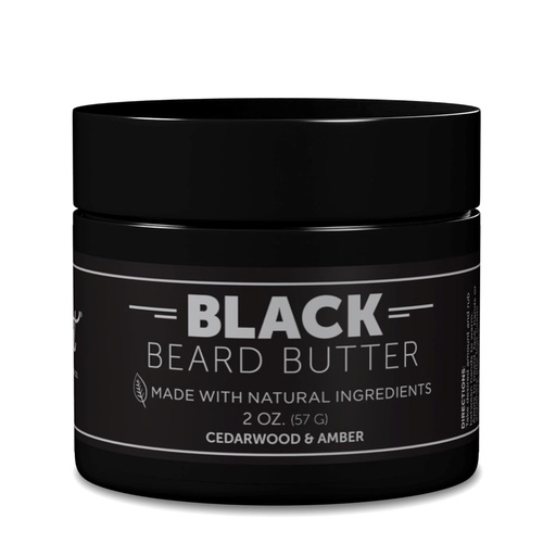 [BRSWG2QCAQCBUCLZ] Detroit Grooming Co. Beard Butter for Men | Softens, Thickens & Hydrates with Safflower Oil & Shea Butter | Black Scent, 2oz