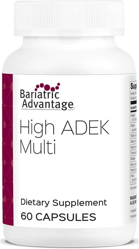 [BRSWGGD3CEHQAE3P] Barratítric Ad HighGEK Multi - per als pacients Bariatric Surgery - Multivitamin amb vitamina A, D, E, K Trace Mines - 100%+ DV d' RAFK - 60 Majúscules