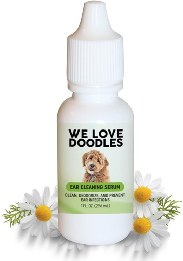 [BRSROYARBYMWAETU] We Love Doodles Dog Ear Serum | Eco-Friendly Ingredients | Made in The USA | Ear Drops for Dogs | Pet Wash Solution Ear Cleanser | Gets Rid of Itching, Deordoring & Yeast