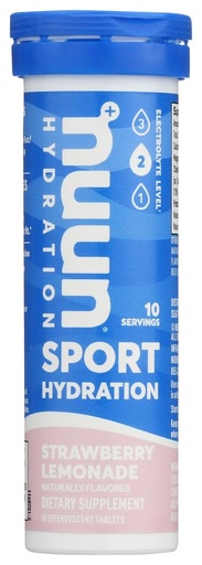 [BRSWGYIRC4IWKFDK] Nuun Hydration: Strawberry Lemonade Electrolyte Drink Tablets (2 Tubes of 10 Tabs)