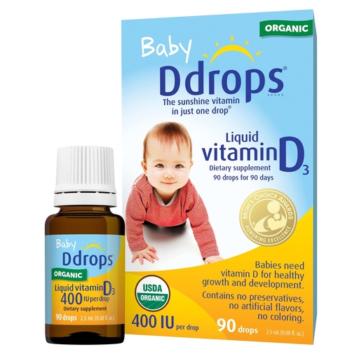 [BRSWKZ32CJ7BUEY3] Ddrops Baby 400 IU Drops, Pack of 2