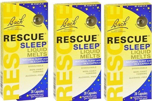 [BRSWIZTYCUCRQDQ5] Bach Recovery Sleep Liquid Melts, Dissolvable Capsules 28 ea ( 3 paketi)